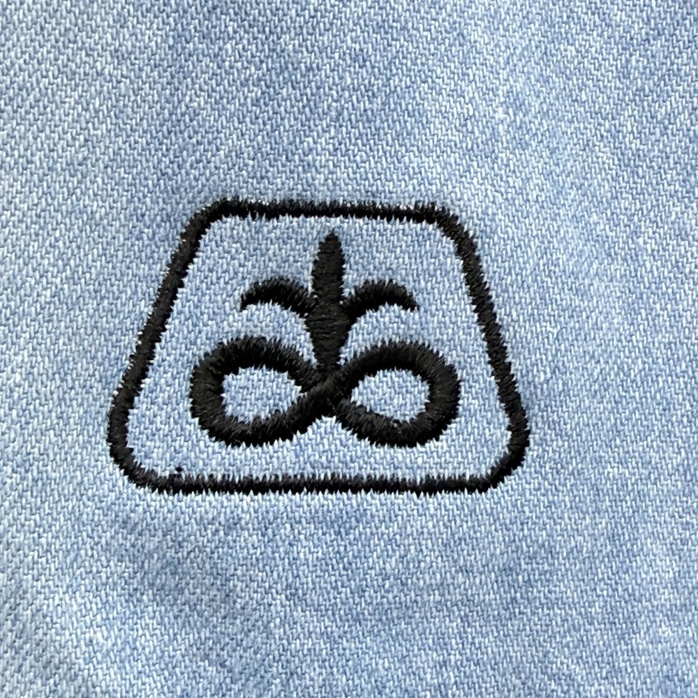 Vintage Bear-Back Guarantee Pioneer Seeds Chambray Work Shirt Small NWT USA Made - Picture 7 of 14